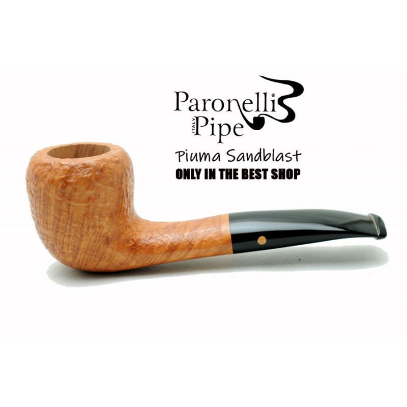 Briar pipe Paronelli PIUMA SANDBLAST handmade