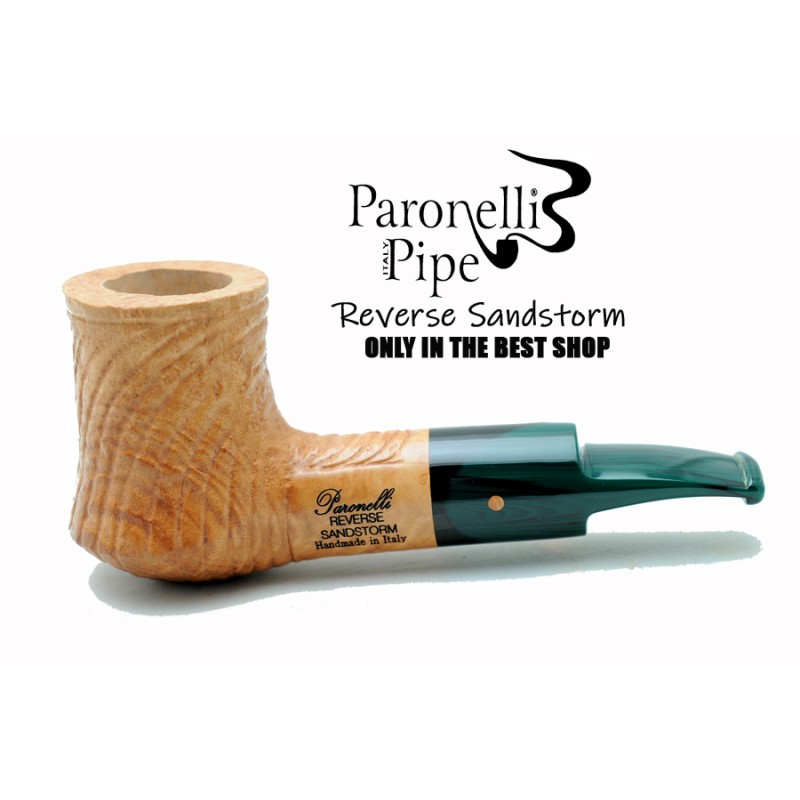 Briar pipe Paronelli REVERSE SANDSTORM handmade