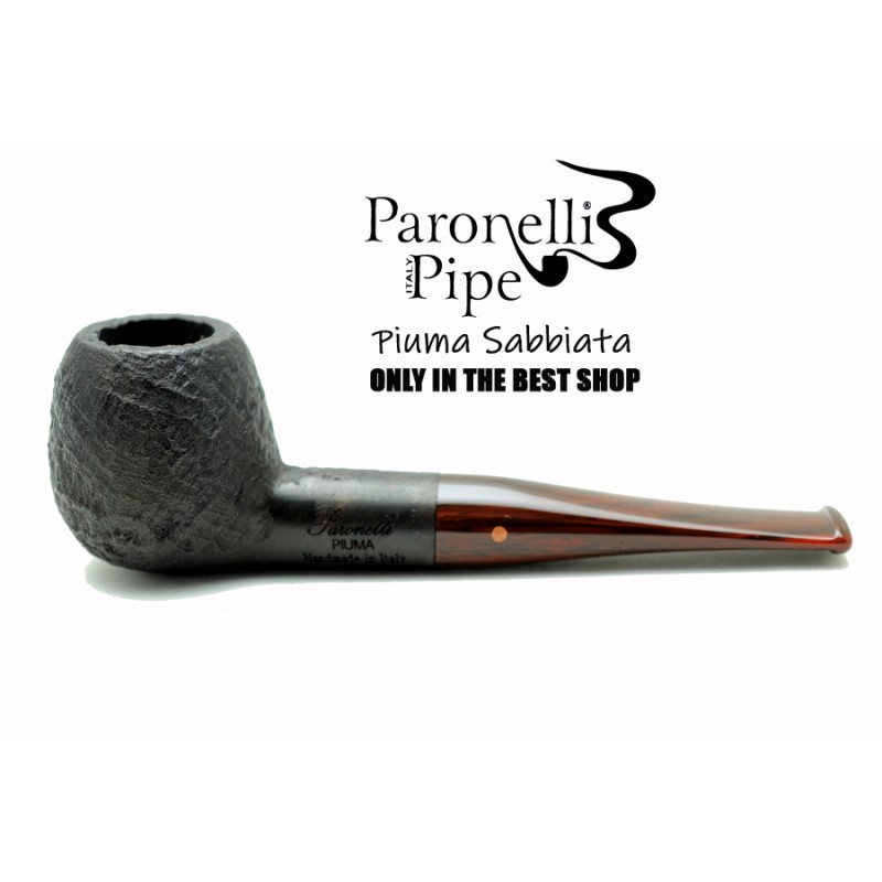 Briar pipe Paronelli PIUMA SANDBLAST handmade