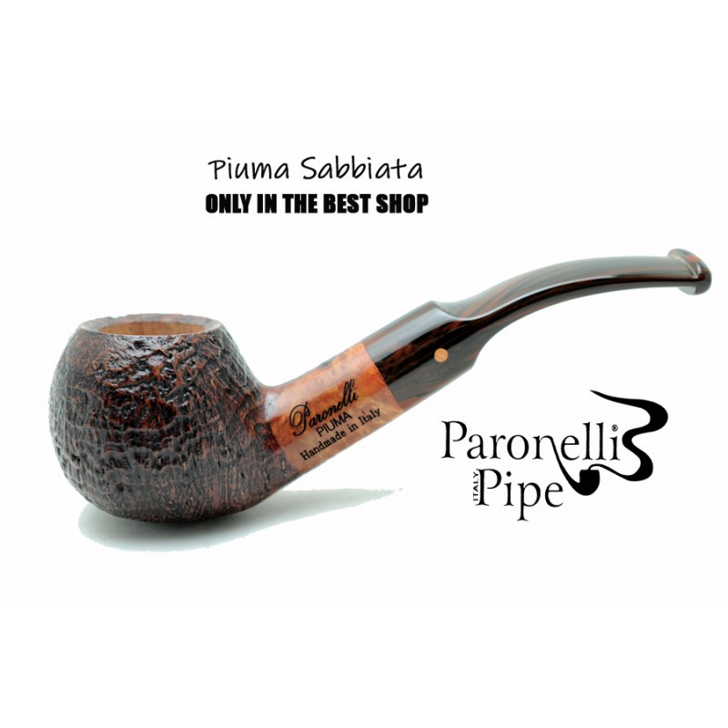 Briar pipe Paronelli PIUMA SANDBLAST handmade