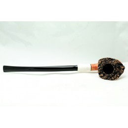 Briar pipe Paronelli CHURCHWARDEN HALF RUSTICATED handmade