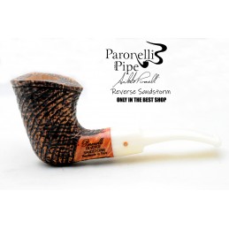 Briar pipe Paronelli REVERSE SANDSTORM handmade