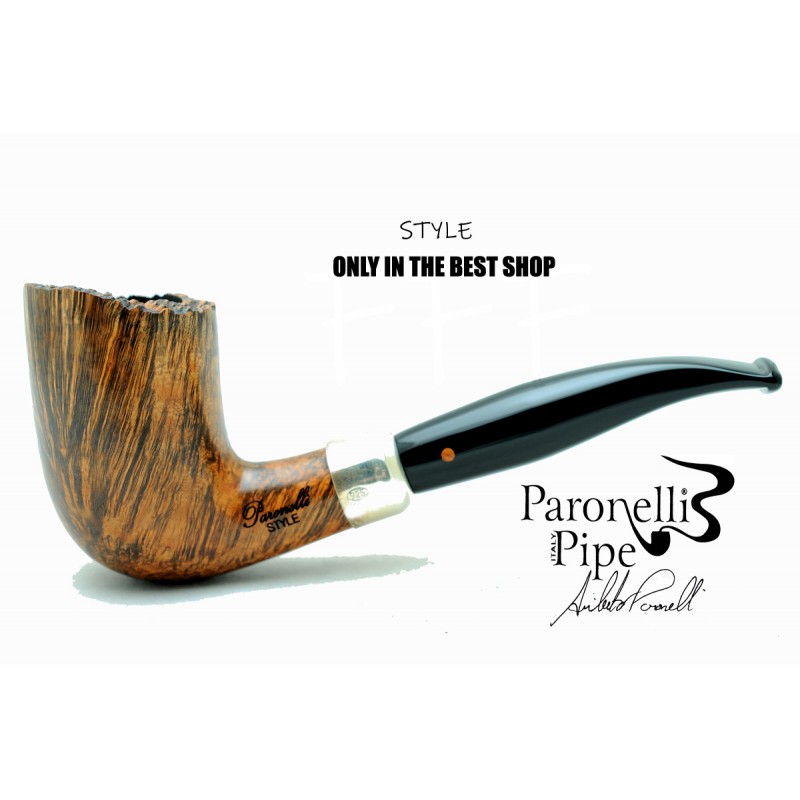 Briar pipe Paronelli STYLE walnut contrast handmade