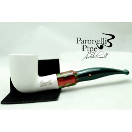 Meerschaum pipe Paronelli half bent handmade smooth