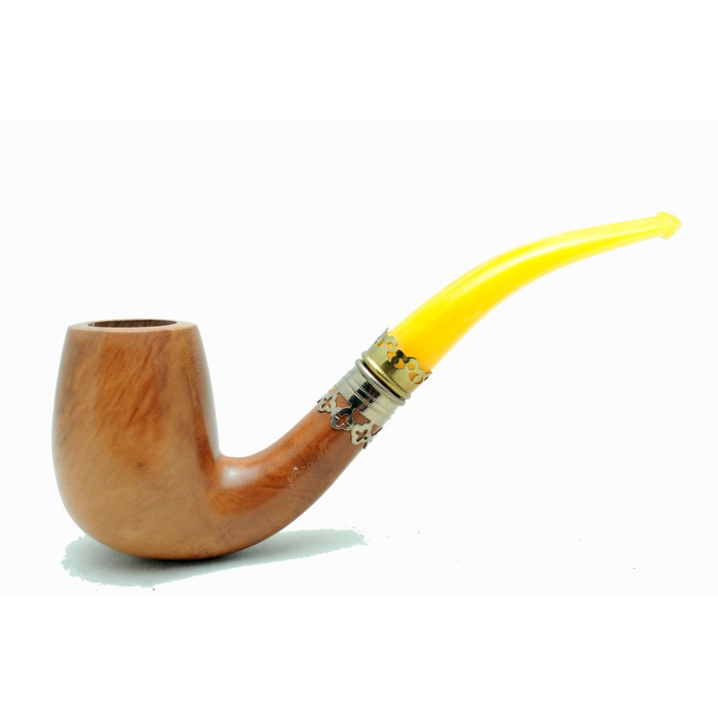 Briar and amber pipe bent year 1950 by Paronelli Pipe