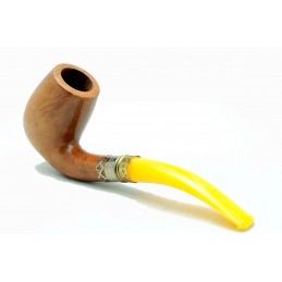 Briar and amber pipe bent year 1950 by Paronelli Pipe