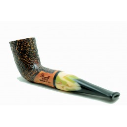 Briar pipe Paronelli REVERSE dublin freehand sandblast handmade