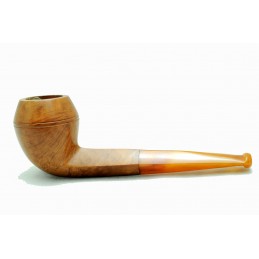 Briar and amber pipe bulldog year 1930 by Paronelli Pipe