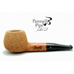 Briar pipe Paronelli chubby prince 9mm rusticated natural handmade