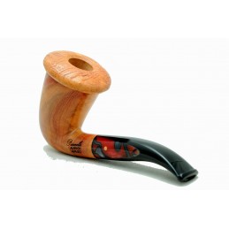 Sicily carrubo wood pipe Paronelli CALABASH bent handmade