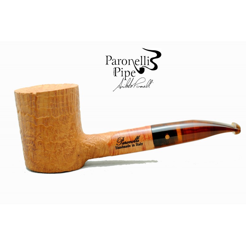 Briar pipe Paronelli cherrywood sandblast natural handmade