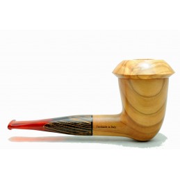 Olive wood pipe Paronelli CALABASH freehand handmade