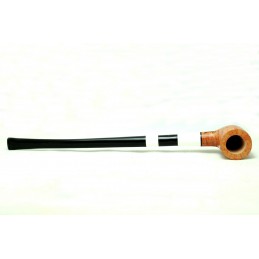 Briar pipe Paronelli half bent churchwarden handmade with double mouthpiece