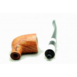Briar pipe Paronelli half bent churchwarden handmade with double mouthpiece