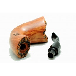 Briar pipe Paronelli COLOSSAL half bent 9mm handmade