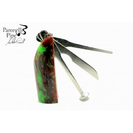 Pipe tamper fan Paronelli jungle acrylic handmade