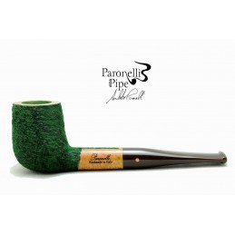 Briar pipe Paronelli billiard rusticated green handmade