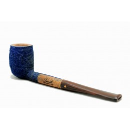 Briar pipe Paronelli pencil billiard rusticated night blue handmade