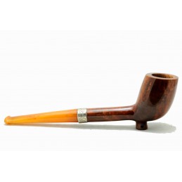 Briar and amber pipe genovesina year 1960 by Paronelli Pipe