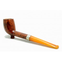 Briar and amber pipe genovesina year 1960 by Paronelli Pipe