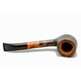 Briar pipe Paronelli half bent sandblast handmade