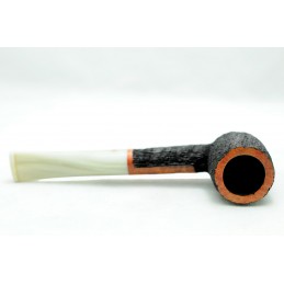 Kit my first briar pipe Paronelli billiard rusticated coloured mouthpiece