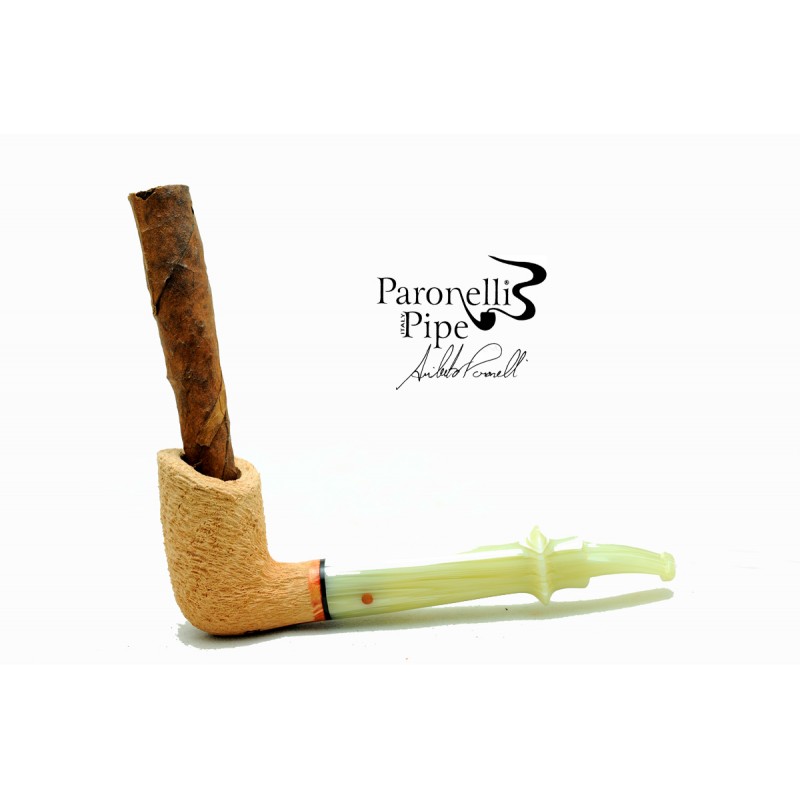 Briar pipe Paronelli Toscano rusticated natural handmade