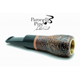 Briar pipe Paronelli SPINNLINE calabash reverse sandblast dark