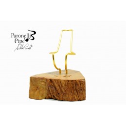 Pipe stand Paronelli wild olive wood 1 pipe handmade