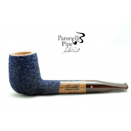 Briar pipe Paronelli liverpool 9mm rusticated night blue handmade