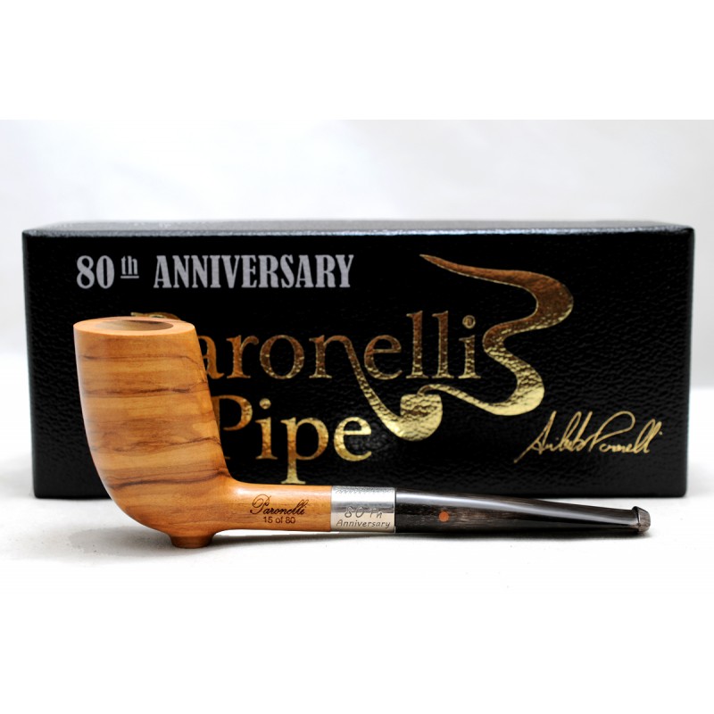Pipa Paronelli 80th anniversary in olivastro fatta a mano