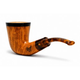 Briar pipe Paronelli REVERSE smooth handmade