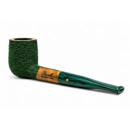 Kit my first briar pipe Paronelli billiard rusticated forest green