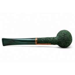 Kit prima pipa Paronelli radica billiard rusticata forest green