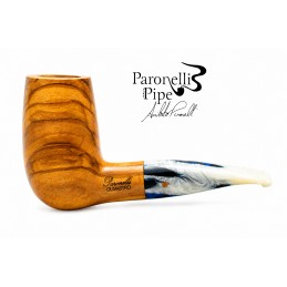 Pipa Paronelli in olivastro chubby chimney fatta a mano