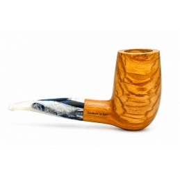 Pipa Paronelli in olivastro chubby chimney fatta a mano