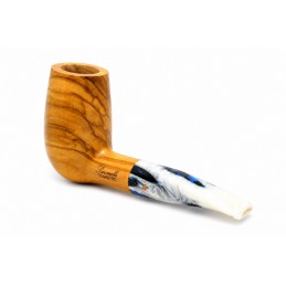 Olive wood pipe Paronelli chubby chimney handmade