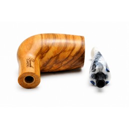Olive wood pipe Paronelli chubby chimney handmade