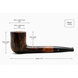 Briar pipe Paronelli liverpool sandblast handmade
