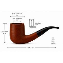 Pipa Paronelli radica special freeshape fatta a mano