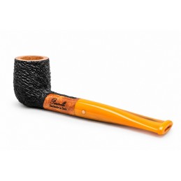 Kit my first briar pipe Paronelli billiard rusticated coloured mouthpiece