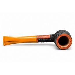 Kit my first briar pipe Paronelli billiard rusticated coloured mouthpiece