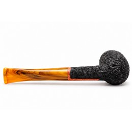Kit prima pipa Paronelli radica billiard rusticata bocchino colorato