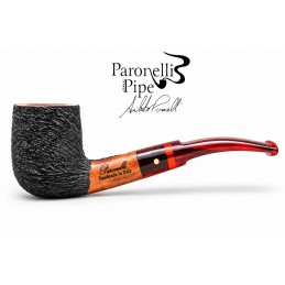Briar pipe Paronelli half bent rusticated handmade