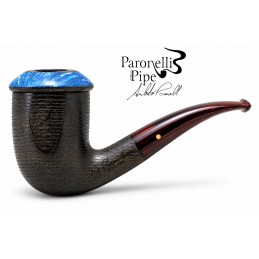 Bog Oak 5000 years pipe Paronelli CALABASH bent handmade