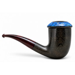 Bog Oak 5000 years pipe Paronelli CALABASH bent handmade