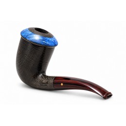 Pipa Paronelli in Bog Oak 5000 anni CALABASH curva fatta a mano