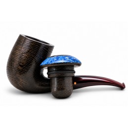 Pipa Paronelli in Bog Oak 5000 anni CALABASH curva fatta a mano