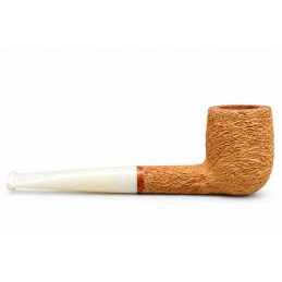 Kit prima pipa Paronelli radica billiard rusticata bocchino colorato