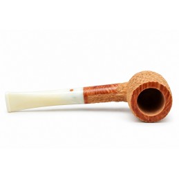 Kit prima pipa Paronelli radica billiard rusticata bocchino colorato